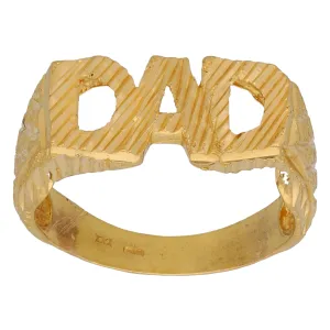 22ct Gold Dad Ring Size Y