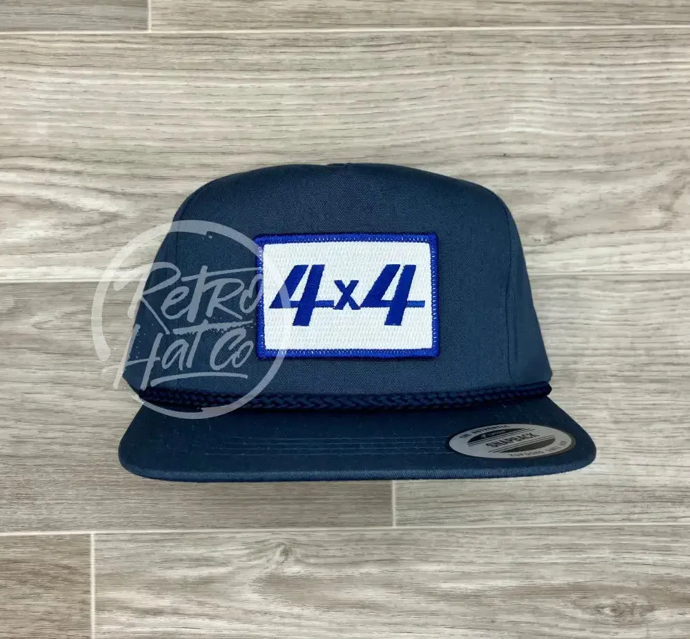 4x4 Off-road Patch on Blue Classic Rope Hat