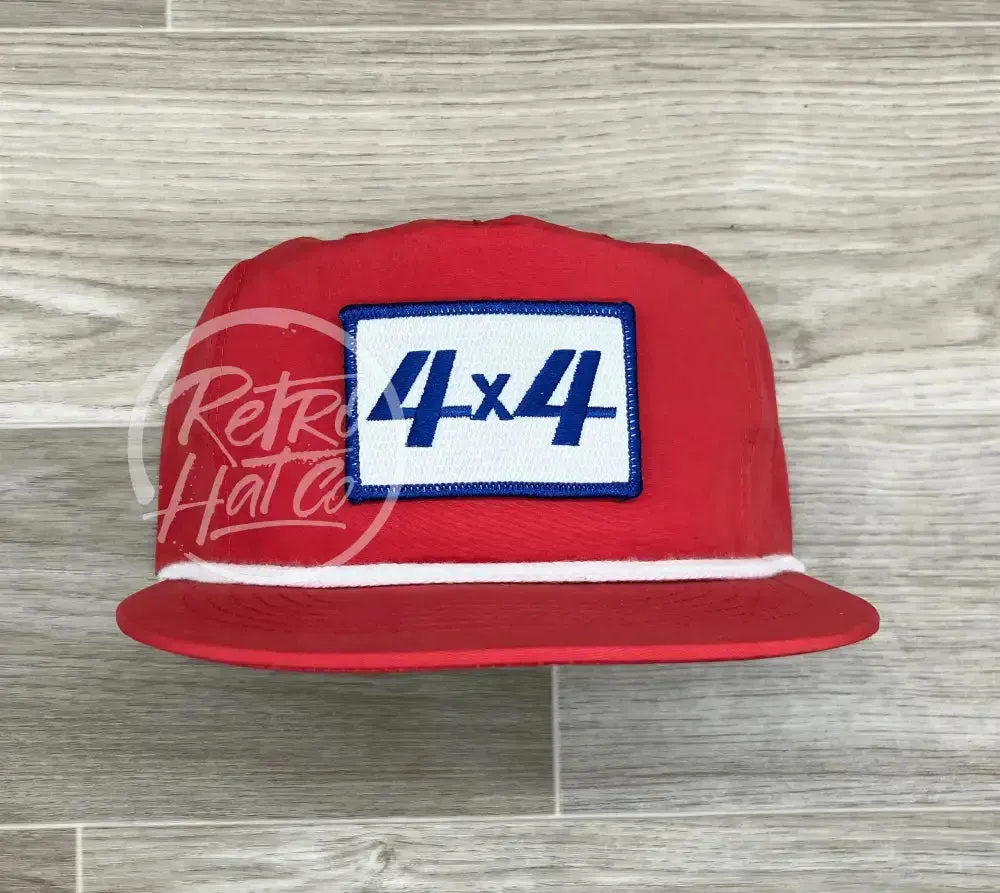 4x4 Off-road Patch on Retro Poly Rope Hat