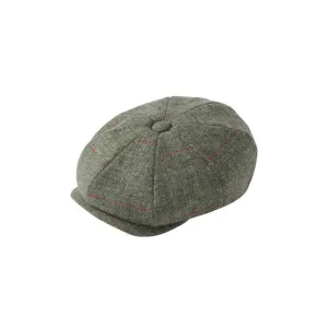 Alan Paine Combrook Ladies Tweed Bakerboy Cap - Heath