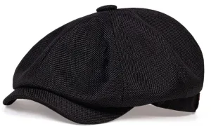 Black Gatsby Newsboy Cap