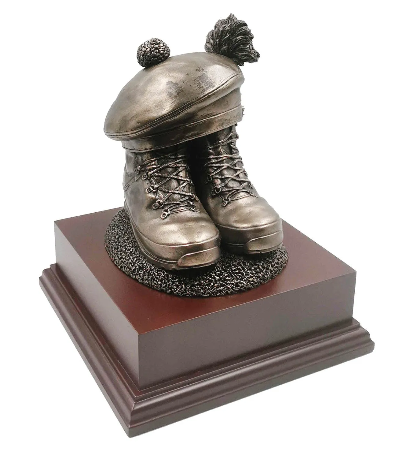 Boots and Beret with Tam O'Shanter RRS Cold Cast Bronze Statue