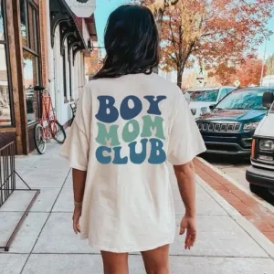 Boy Mom Club Short Sleeve Tee (SAND)