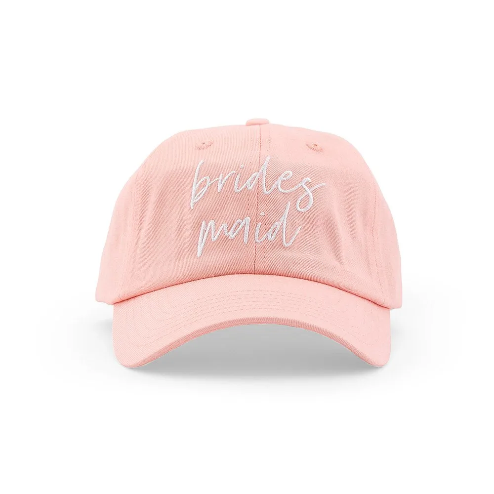 Bridesmaid Script Vintage Pink Hat