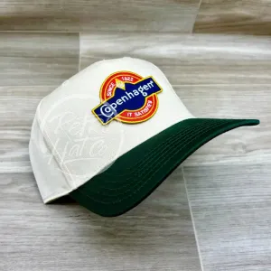 Copenhagen Patch on Natural/Green Retro Hat