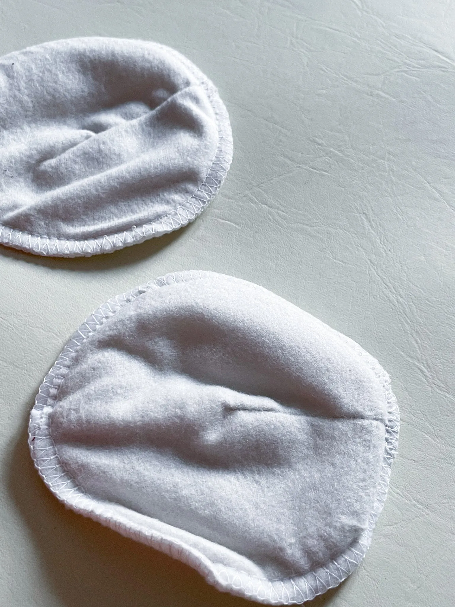 Cotton White Reusable Nursing Breast Pads - 4 Pack