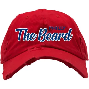 El Barba Distressed Dad Hat | El Barba Red Distressed Dad Hat