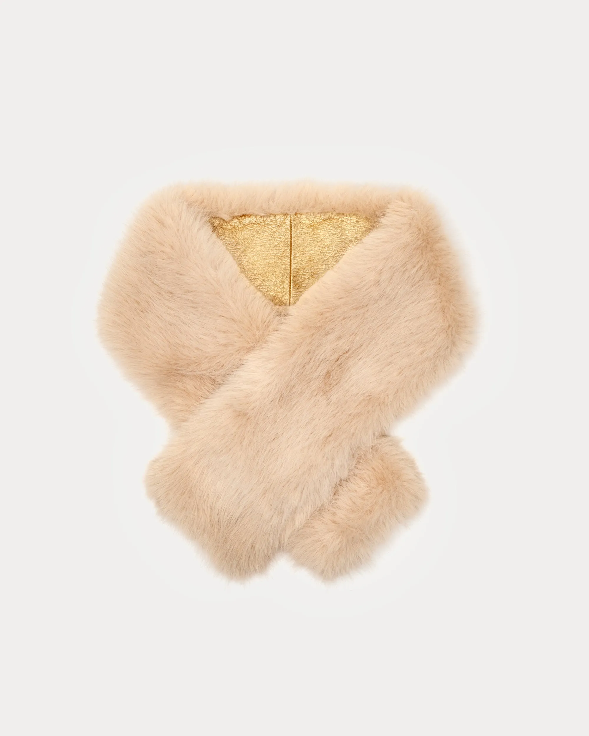 Faux Fur Collar Shrug