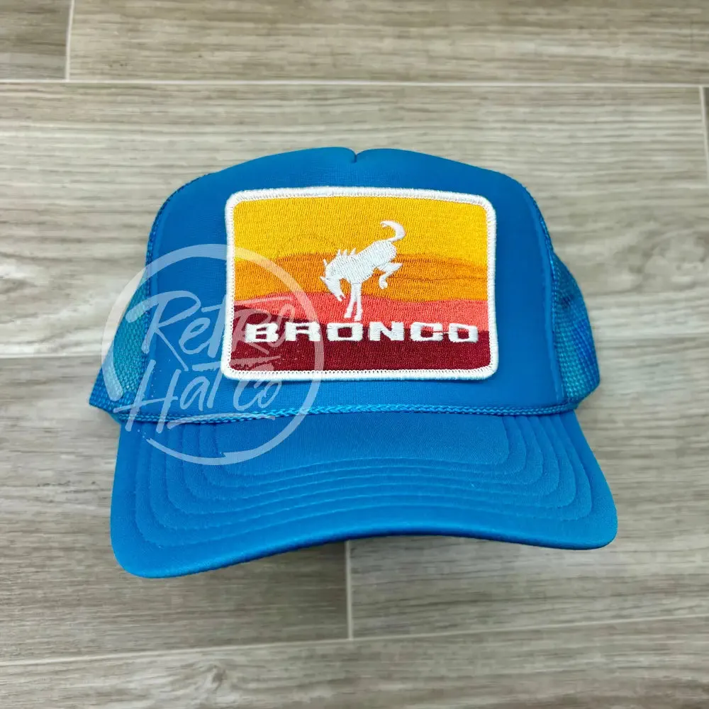 Ford Bronco Patch on Turquoise Meshback Trucker Hat