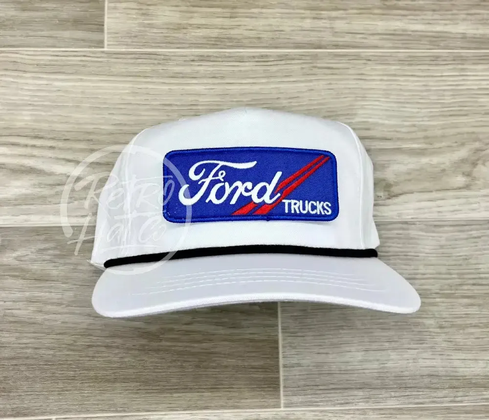 Ford Trucks Patch on Retro Rope Hat