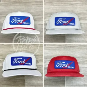 Ford Trucks Patch on Retro Rope Hat