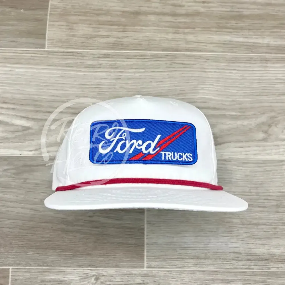 Ford Trucks Patch on Retro Rope Hat