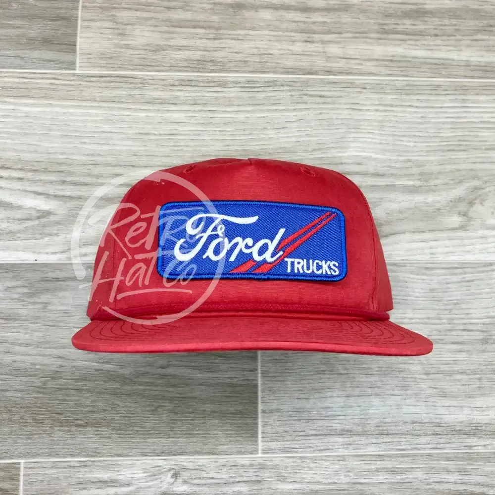 Ford Trucks Patch on Retro Rope Hat