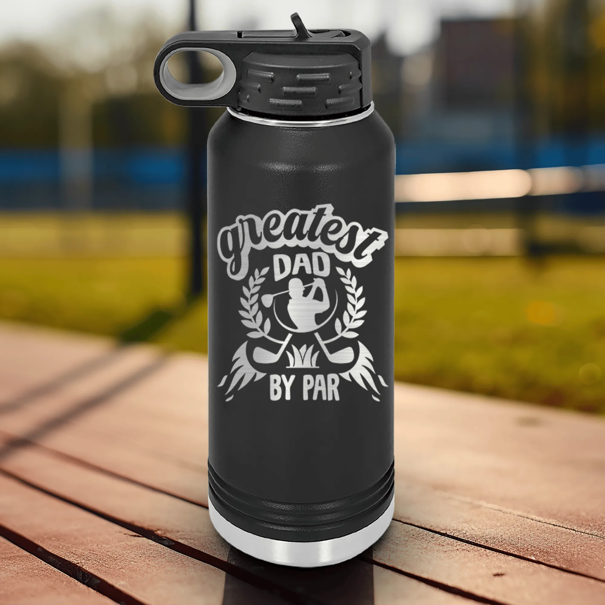 Greatest Dad By Par Water Bottle