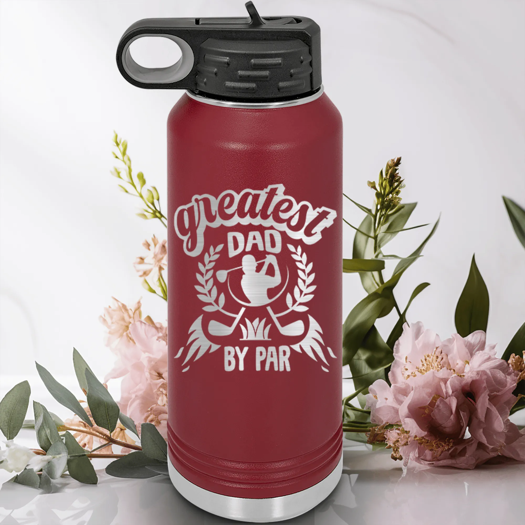 Greatest Dad By Par Water Bottle