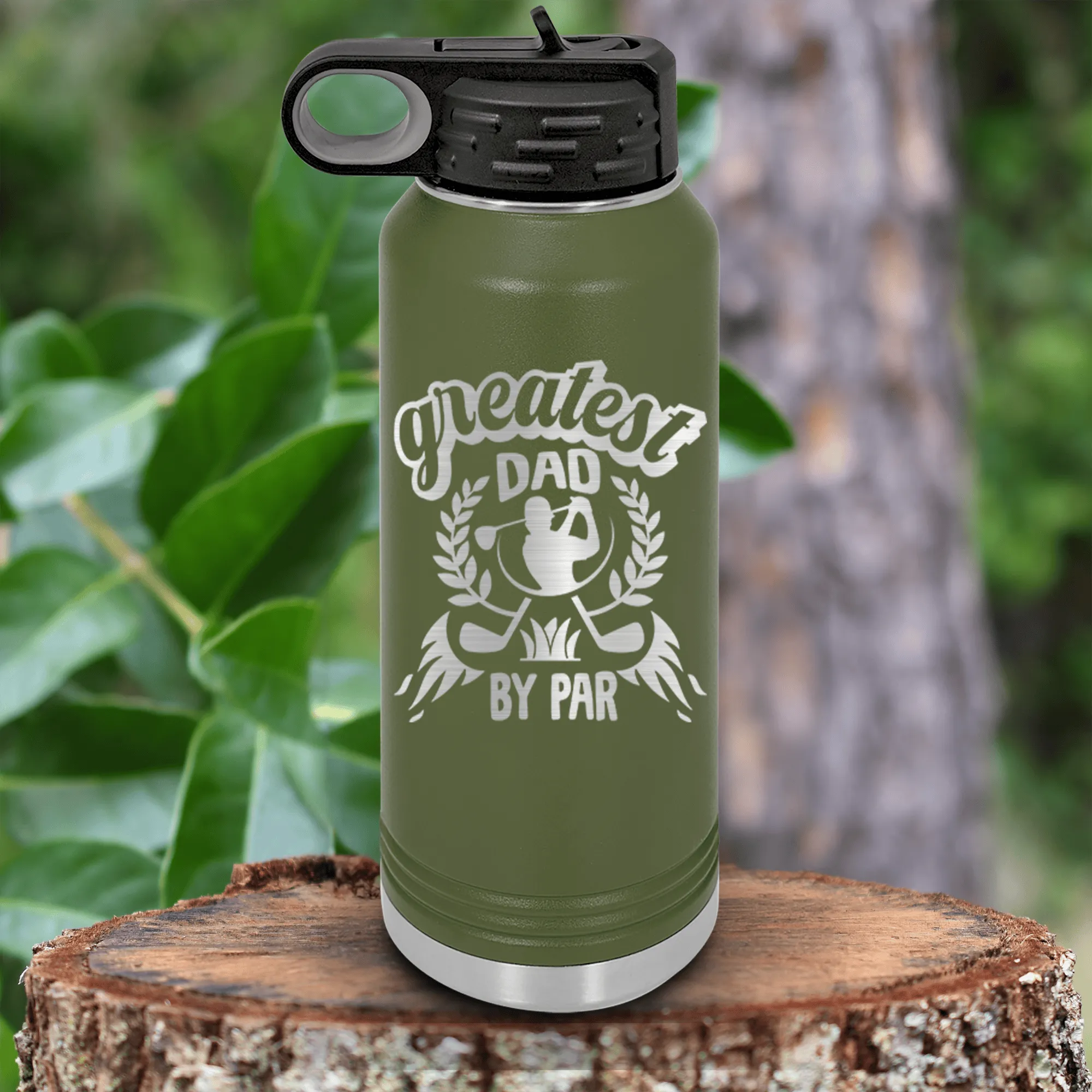 Greatest Dad By Par Water Bottle