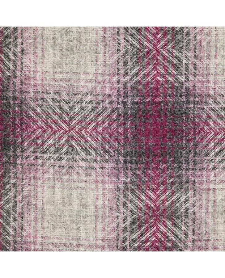 Harper Check Dusky Rose Cushion