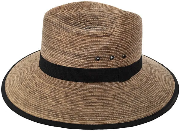 Headchange Mexican Moreno Palm Straw Safari Fedora Sun Hat