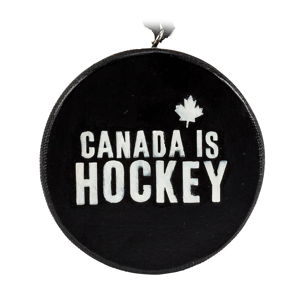 Hockey Puck Ornament