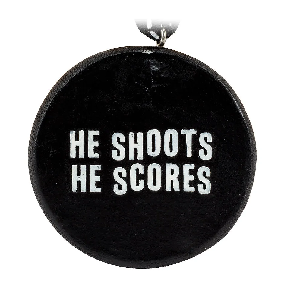 Hockey Puck Ornament