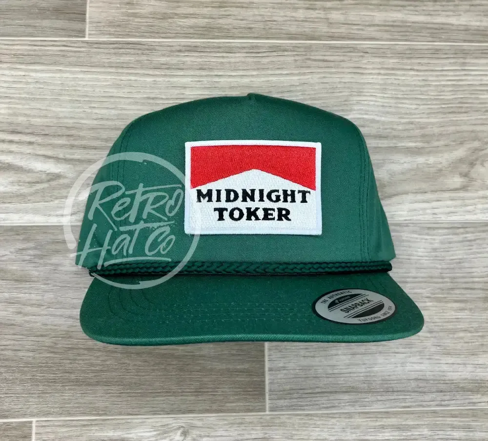 Midnight Toker on Green Classic Retro Rope Hat