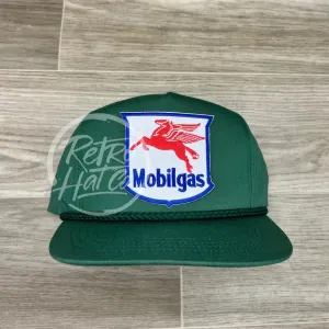 MobilGas Patch on Green Classic Rope Hat