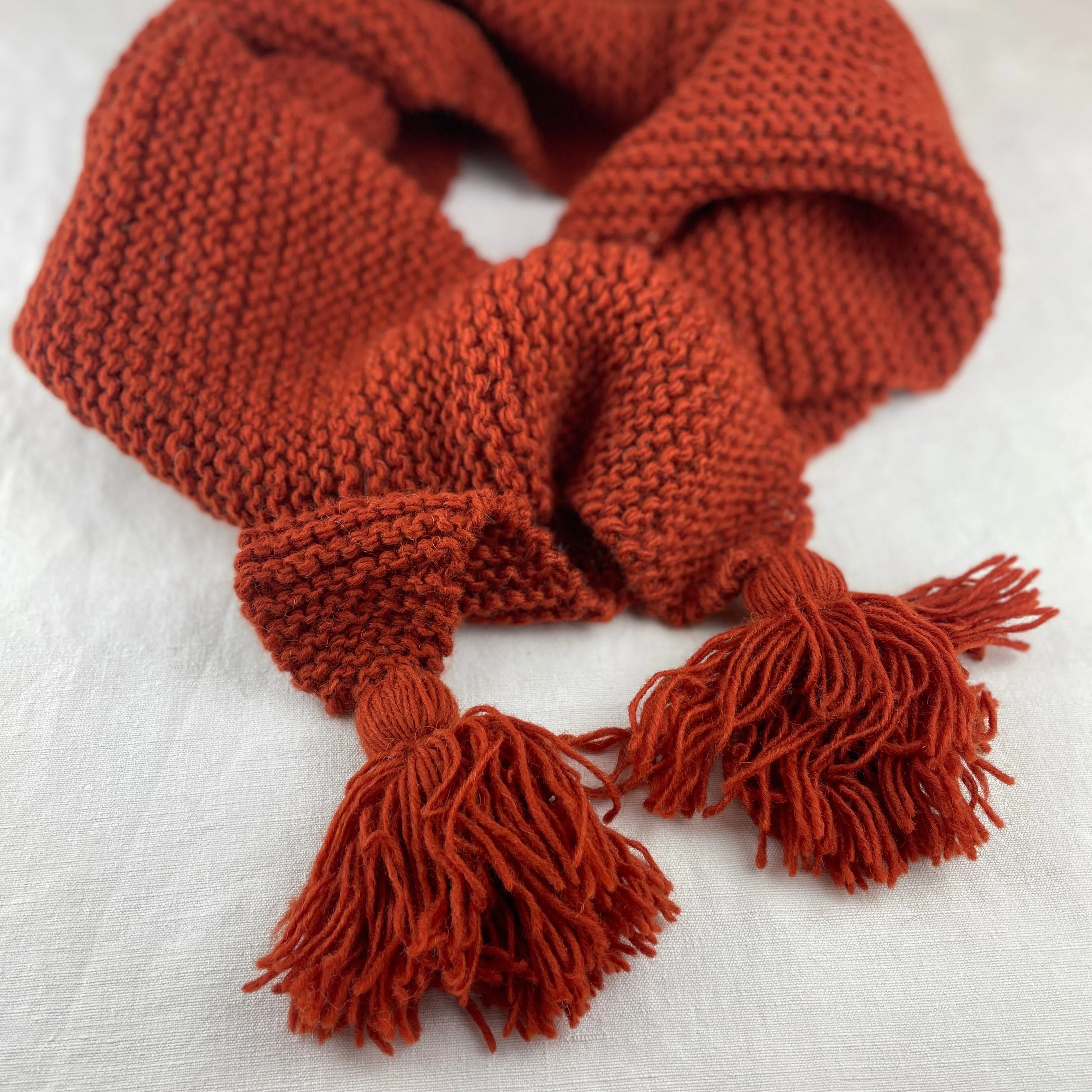 NARBU Triangle Wool Tassel Shawl Scarf (WS)