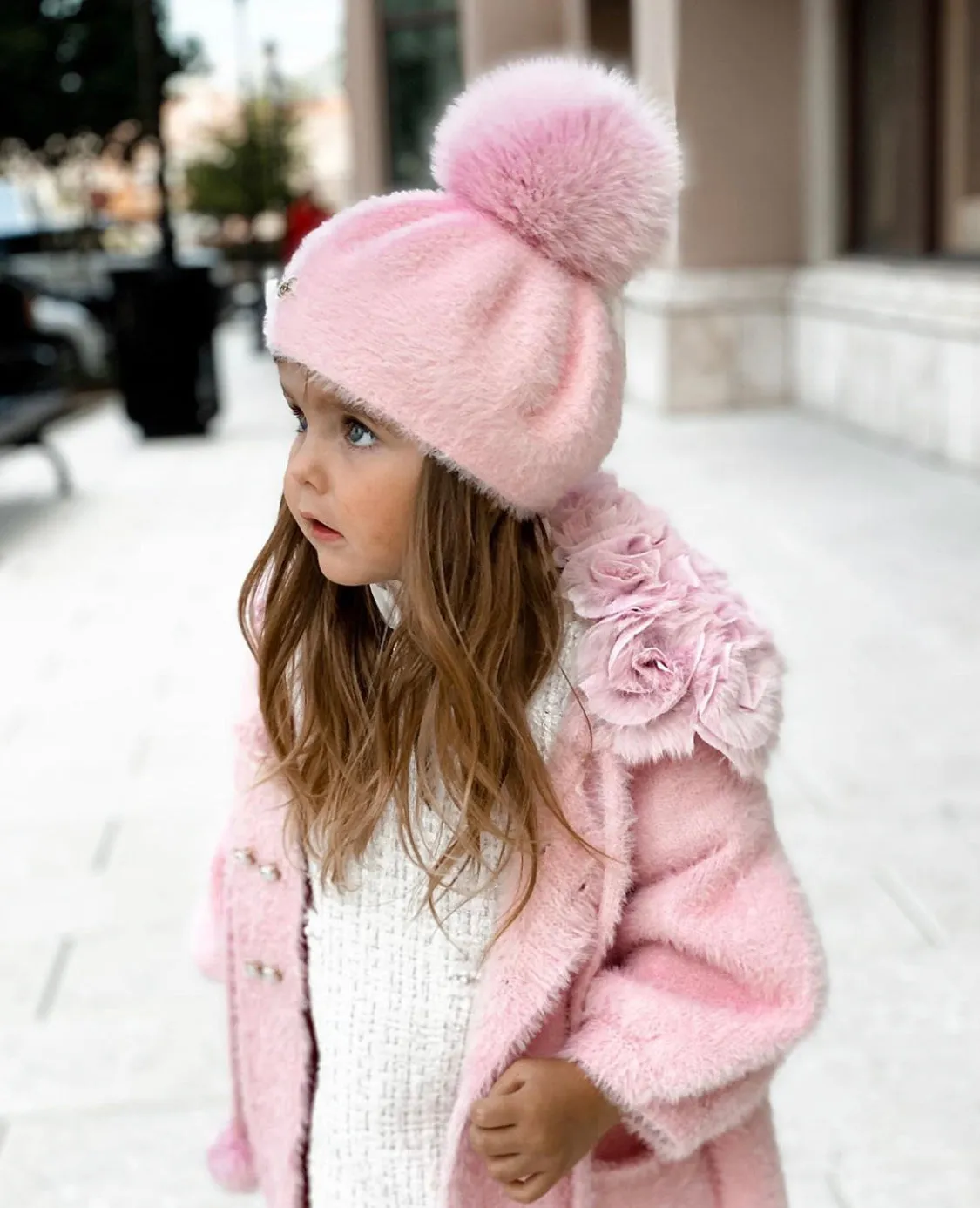 Petite Maison Kids Rose 'Milana' Beret