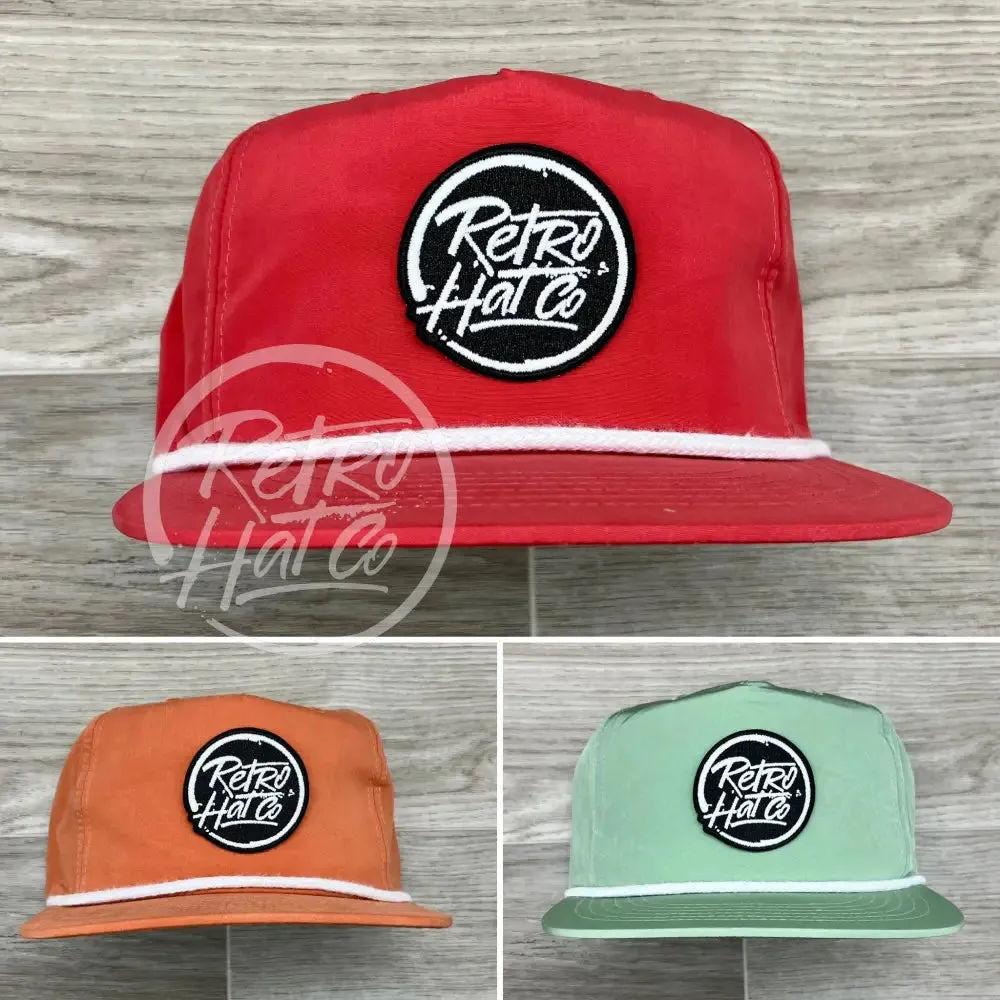 Retro Hat Co. Brand (Glow in the Dark) on Retro Poly Rope Hat