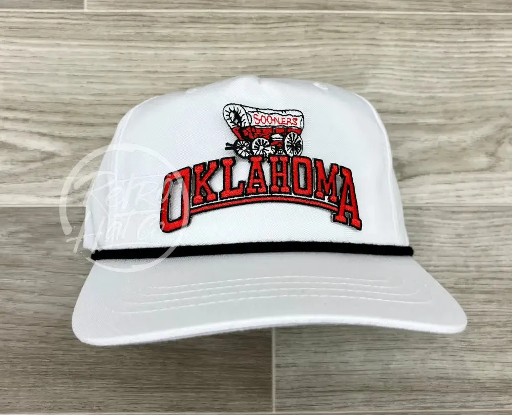 Retro Oklahoma OU Sooners Arch on Retro Rope Hat