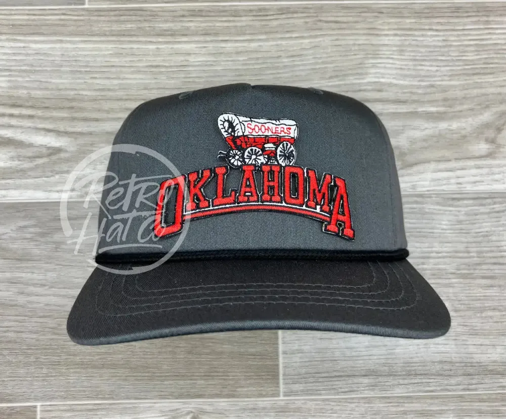 Retro Oklahoma OU Sooners Arch on Retro Rope Hat