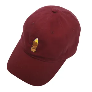 True Paper Bag 40 Dad Hat Burgundy