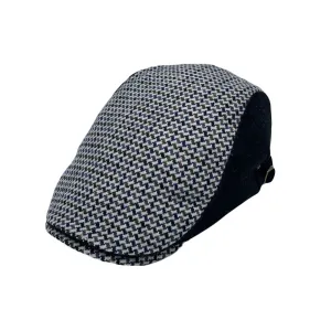 Wool Plaid Check Newsboy Cap - Ivy Gatsby Cabbie Hat - Winter Golf Driving Cap LD31577